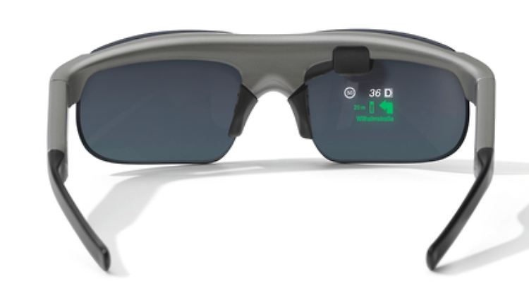 These sunglasses from BMW Motorrad display ride information.