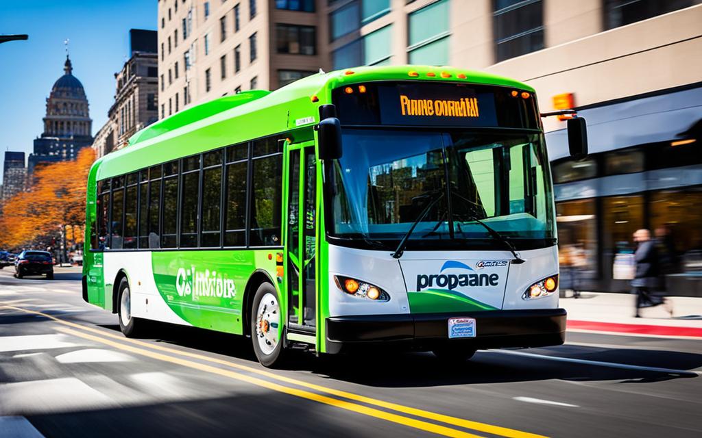 propane-powered buses