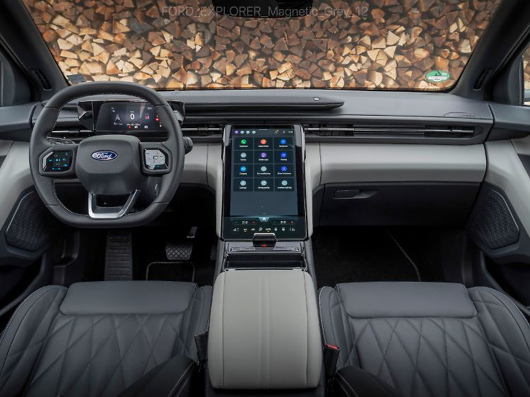 The central touchscreen in the Ford Explorer is 15 inches.