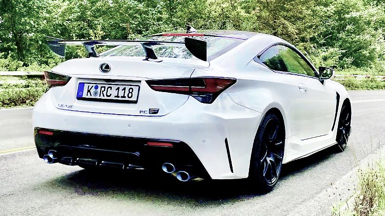 With the spoiler of the Track Edition, the RC-F drifts into the sleazy side. But it is a car for enthusiasts.