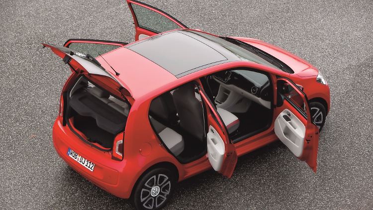 Five doors ensure that the VW Up is suitable for everyday use.