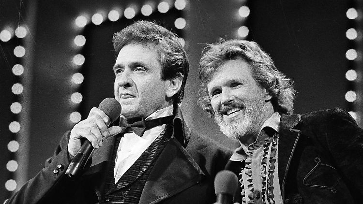 Johnny Cash and Kristofferson in Nashville in 1983.