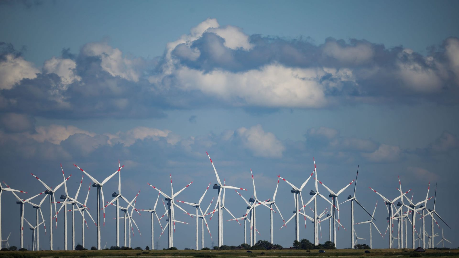 Wind farm on the North Sea