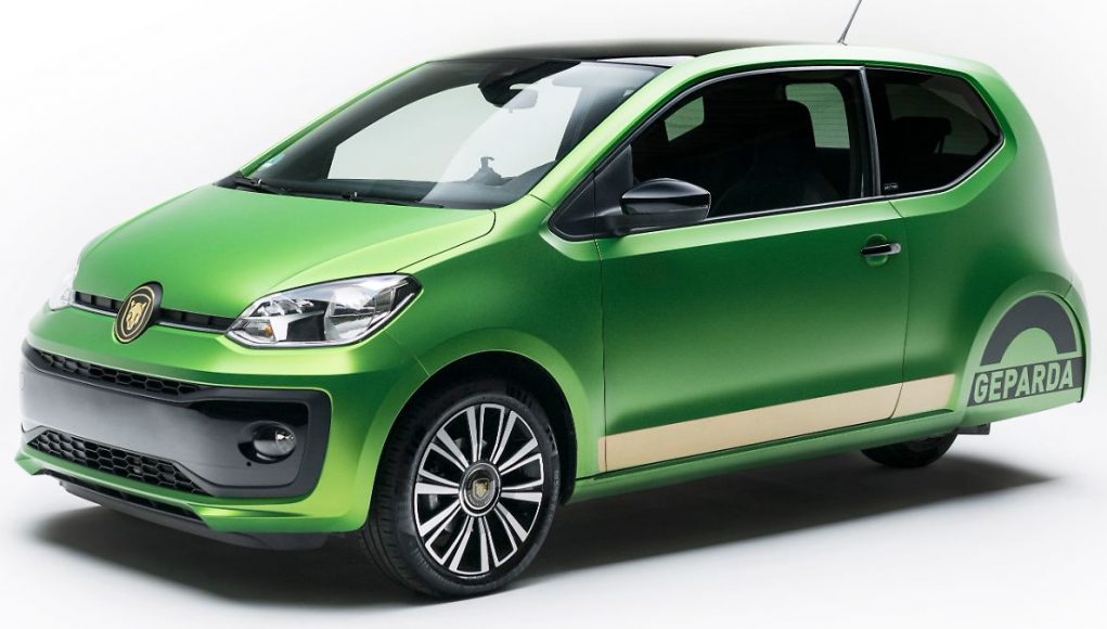 VW Up as a tricycle - a car for 16 year olds
